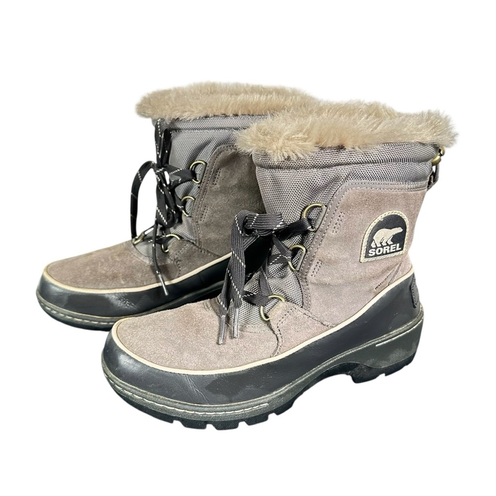 SOREL Tivoli III Waterproof Winter Snow Boots in quarry/ cloud grey - Picture 3 of 8